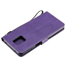 For Xiaomi Redmi Note 9S / Note 9 Pro Solid Color Horizontal Flip Protective Leather Case with Holder & Card Slots & Wallet & Lanyard(Purple)