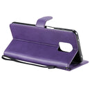 For Xiaomi Redmi Note 9S / Note 9 Pro Solid Color Horizontal Flip Protective Leather Case with Holder & Card Slots & Wallet & Lanyard(Purple)