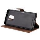 For Xiaomi Redmi Note 9S / Note 9 Pro Solid Color Horizontal Flip Protective Leather Case with Holder & Card Slots & Wallet & Lanyard(Brown)
