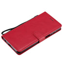 For Xiaomi Redmi Note 9S / Note 9 Pro Solid Color Horizontal Flip Protective Leather Case with Holder & Card Slots & Wallet & Lanyard(Red)