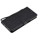 For Xiaomi Redmi Note 9S / Note 9 Pro Solid Color Horizontal Flip Protective Leather Case with Holder & Card Slots & Wallet & Lanyard(Black)