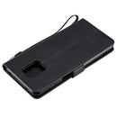 For Xiaomi Redmi Note 9S / Note 9 Pro Solid Color Horizontal Flip Protective Leather Case with Holder & Card Slots & Wallet & Lanyard(Black)