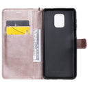 For Xiaomi Redmi Note 9S / Note 9 Pro Solid Color Horizontal Flip Protective Leather Case with Holder & Card Slots & Wallet & Lanyard(Rose Gold)