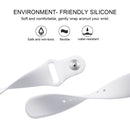 For Fitbit Versa 2 / Fitbit Versa / Fitbit Versa Lite Solid Color Silicone Watch Band, Size:S(White)