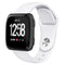 For Fitbit Versa 2 / Fitbit Versa / Fitbit Versa Lite Solid Color Silicone Watch Band, Size:S(White)