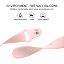 For Fitbit Versa 2 / Fitbit Versa / Fitbit Versa Lite Solid Color Silicone Watch Band, Size:S(Pink)