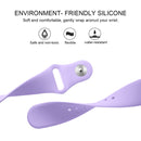 For Fitbit Versa 2 / Fitbit Versa / Fitbit Versa Lite Solid Color Silicone Watch Band, Size:S(Pink Purple)