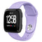 For Fitbit Versa 2 / Fitbit Versa / Fitbit Versa Lite Solid Color Silicone Watch Band, Size:S(Pink Purple)