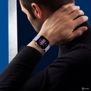 For Fitbit Versa 2 / Fitbit Versa / Fitbit Versa Lite Solid Color Silicone Watch Band, Size:S(Pink Purple)