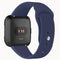 For Fitbit Versa 2 / Fitbit Versa / Fitbit Versa Lite Solid Color Silicone Watch Band, Size:S(Navy)