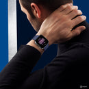 For Fitbit Versa 2 / Fitbit Versa / Fitbit Versa Lite Solid Color Silicone Watch Band, Size:S(Navy)