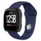 For Fitbit Versa 2 / Fitbit Versa / Fitbit Versa Lite Solid Color Silicone Watch Band, Size:S(Navy)