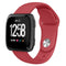 For Fitbit Versa 2 / Fitbit Versa / Fitbit Versa Lite Solid Color Silicone Watch Band, Size:S(Red)