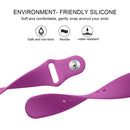 For Fitbit Versa 2 / Fitbit Versa / Fitbit Versa Lite Solid Color Silicone Watch Band, Size:S(Dazzling Purple)