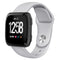 For Fitbit Versa 2 / Fitbit Versa / Fitbit Versa Lite Solid Color Silicone Watch Band, Size:S(Grey)