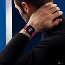 For Fitbit Versa 2 / Fitbit Versa / Fitbit Versa Lite Solid Color Silicone Watch Band, Size:S(Wine Red)