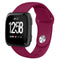 For Fitbit Versa 2 / Fitbit Versa / Fitbit Versa Lite Solid Color Silicone Watch Band, Size:S(Wine Red)