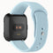 For Fitbit Versa 2 / Fitbit Versa / Fitbit Versa Lite Solid Color Silicone Watch Band, Size:S(Baby Blue)