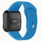 For Fitbit Versa 2 / Fitbit Versa / Fitbit Versa Lite Solid Color Silicone Watch Band, Size:S(Brilliant Blue)