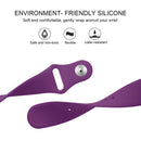 For Fitbit Versa 2 / Fitbit Versa / Fitbit Versa Lite Solid Color Silicone Watch Band, Size:S(Purple)