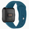For Fitbit Versa 2 / Fitbit Versa / Fitbit Versa Lite Solid Color Silicone Watch Band, Size:S(Rock Cyan)