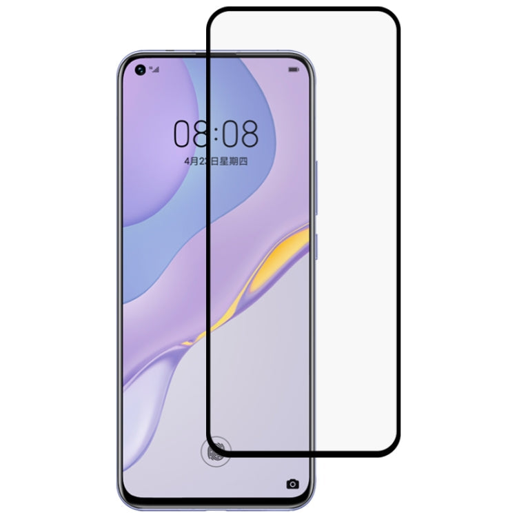 For Huawei Nova 7 5G Full Glue Full Screen Tempered Glass Film(Black)