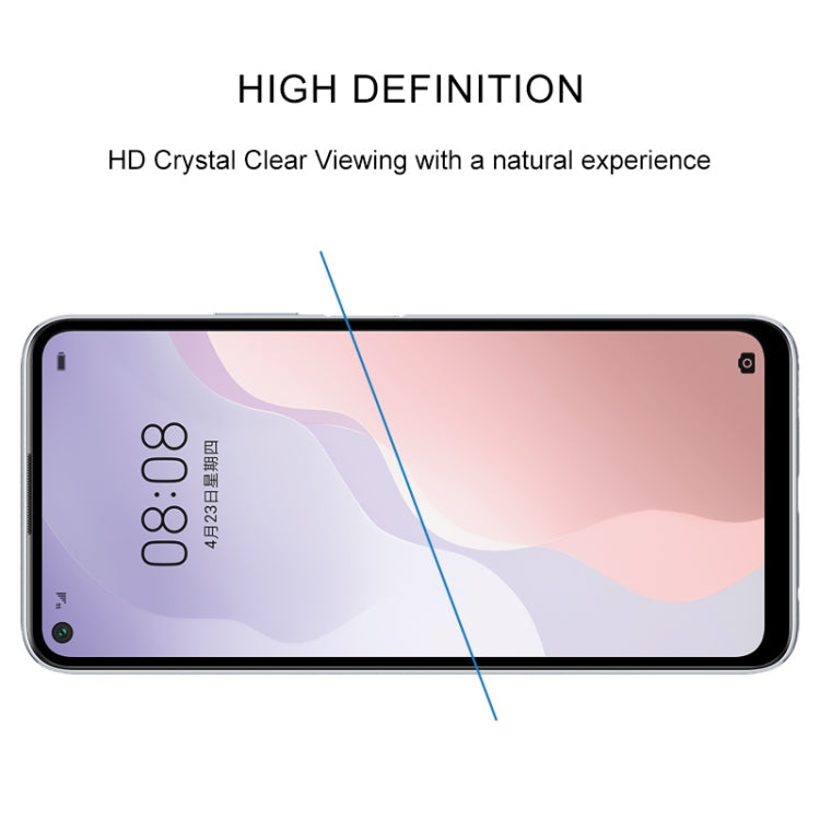 For Huawei Nova 7 SE / 7 SE 5G Youth Full Glue Full Screen Tempered Glass Film(Black)