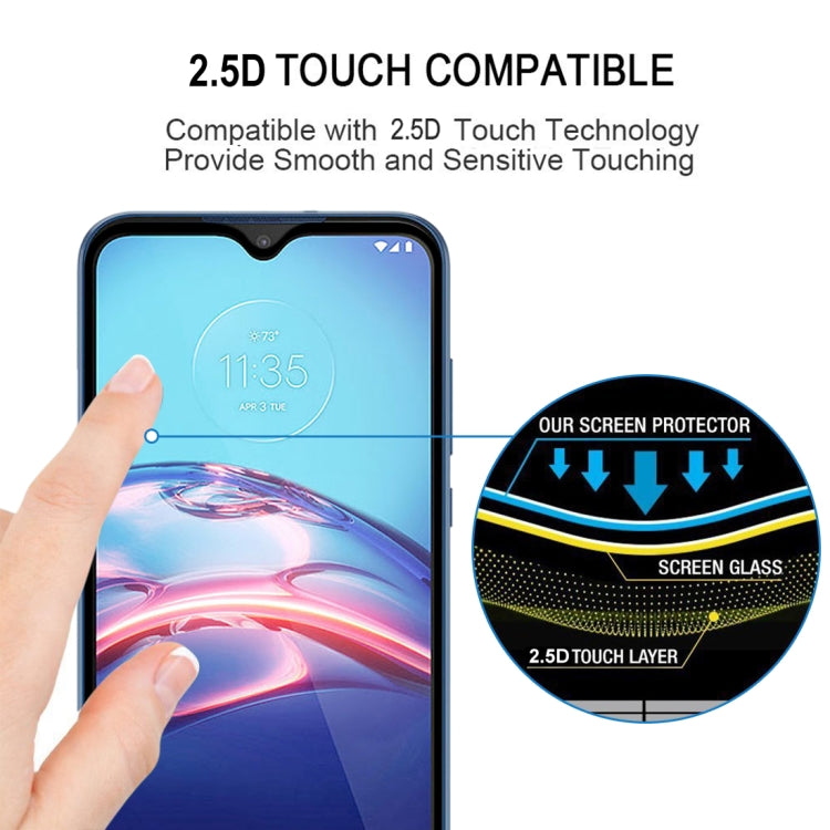 For Motorola Moto E (2020) Full Glue Full Screen Tempered Glass Film(Black)