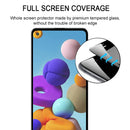 For Samsung Galaxy A21s Full Glue Full Screen Tempered Glass Film(Black)
