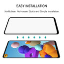 For Samsung Galaxy A21s Full Glue Full Screen Tempered Glass Film(Black)