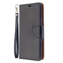 For Sony Xperia L4 Litchi Texture Pure Color Horizontal Flip PU Leather Case with Holder & Card Slots & Wallet & Lanyard(Black)