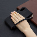 For Sony Xperia L4 Litchi Texture Pure Color Horizontal Flip PU Leather Case with Holder & Card Slots & Wallet & Lanyard(Black)