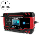 ANHTCzyx 12V 8A / 24V 4A Automobile Battery Charger Motorcycle Battery Repair Type AGM(UK Plug)