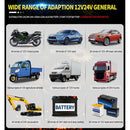 ANHTCzyx 12V 8A / 24V 4A Automobile Battery Charger Motorcycle Battery Repair Type AGM(AU Plug)