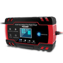 ANHTCzyx 12V 8A / 24V 4A Automobile Battery Charger Motorcycle Battery Repair Type AGM(AU Plug)