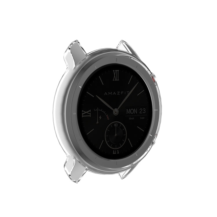For Huami Amazfit GTR 47mm TPU Half Case Watch Case(Transparent White)