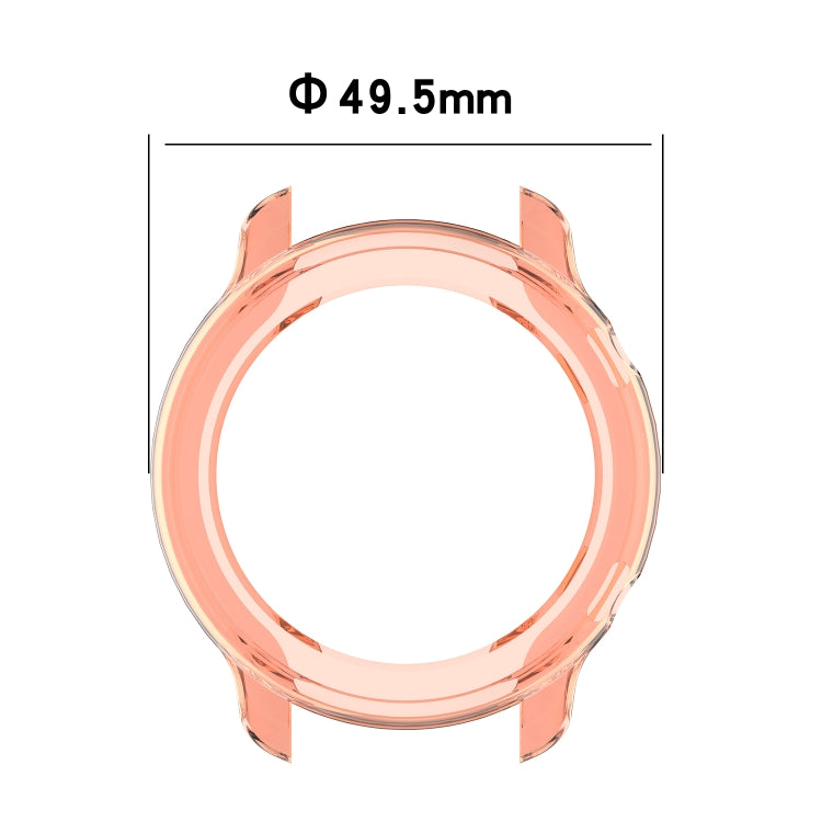 For Huami Amazfit GTR 47mm TPU Half Case Watch Case(Transparent White)