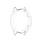 For Huawei Honor Magic watch2 46mm TPU Wrapped Empty Half Case Watch Case(Transparent White)