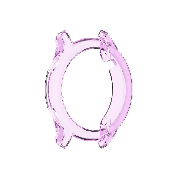 For Huawei Honor Magic watch2 46mm TPU Wrapped Empty Half Case Watch Case(Transparent Purple)