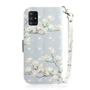 For Samsung Galaxy A71 5G 3D Painted Pattern Magnetic Attraction Horizontal Flip Leather Case with Holder & Card Slot & Wallet & Lanyard(Magnolia)