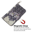 For Xiaomi Redmi Note 9 / Redmi 10X 4G 3D Painted Pattern Magnetic Attraction Horizontal Flip Leather Case with Holder & Card Slot & Wallet & Lanyard(Embrace Cat)
