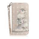 For Xiaomi Redmi Note 9 / Redmi 10X 4G 3D Painted Pattern Magnetic Attraction Horizontal Flip Leather Case with Holder & Card Slot & Wallet & Lanyard(Squirrels)