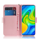 For Xiaomi Redmi Note 9 / Redmi 10X 4G 3D Painted Pattern Magnetic Attraction Horizontal Flip Leather Case with Holder & Card Slot & Wallet & Lanyard(Squirrels)