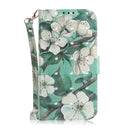 For Xiaomi Redmi Note 9 / Redmi 10X 4G 3D Painted Pattern Magnetic Attraction Horizontal Flip Leather Case with Holder & Card Slot & Wallet & Lanyard(Watercolor Flowers)
