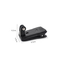 For DJI OSMO Feiyu Pocket STARTRC Camera Body Expansion Accessories Bracket Backpack Clip Set(Black)