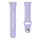 For Fitbit Charge 3 18mm Solid Color Silicone Watch Band A(Pink Purple)