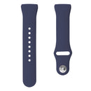 For Fitbit Charge 3 18mm Solid Color Silicone Watch Band A(Navy Blue)