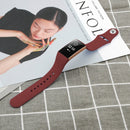 For Fitbit Charge 3 18mm Solid Color Silicone Watch Band A(Red Wine)