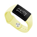For Fitbit Charge 3 18mm Solid Color Silicone Watch Band A(Cream)