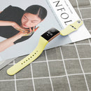 For Fitbit Charge 3 18mm Solid Color Silicone Watch Band A(Cream)
